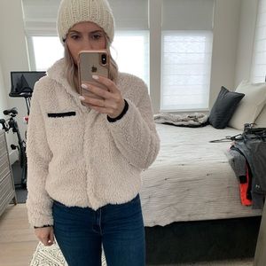 Thread & Supply Cream Teddy Coat